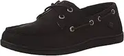 [Sperry] Womens Koifish Boat Shoe, Linen/Oat, 12