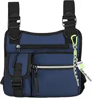 Hobngmuc Running Belt - Travel Chest Pack for Running - Wear-Resistant Multifunctional Vest with 3D Cut for Hiking Gym Sports Motorcycle Workout Hunting