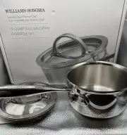 Williams Sonoma Signature Thermo-Clad™ Stainless-Steel 1.5 Quart Pan New In Box