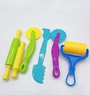 AOIRFUQ Clay and Dough Tools Six Piece Set - Ages 3 & Up