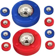 WOONEKY 10pcs Boys and Girls Shuffleboard Tabletop Game Set Mini Curling Hand-Eye Coordination Toy for Family Play