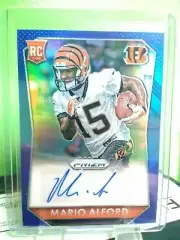 2015 Prizm Mario Alford Blue Prizm Auto #d 020/199 RC Bengals/Argonauts
