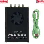 WEB-888 SDR Radio Receiver with 16bit ADC 62M Bandwidth GPS Module for HF VHF s
