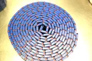 QTY 20FT - Uni Belt - PP-PA66-QNB-C-BLUE(CLOSED TOP} 3" Wide Modular Belt
