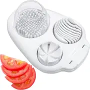 Egg Slicer for Hard Boiled Eggs - 3 Slice Modes Handy Heavy Duty Stainless Steel