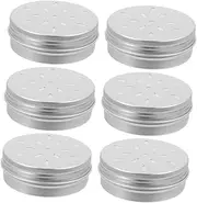 Veemoon 6pcs Box Aluminum Box Packaging Dog Scent Work Tins Dog Training Scent Canisters Dog Scent Training Dogs Scent Training Tool Dog Nose Work Containers Dog Training Scent Pots Silver