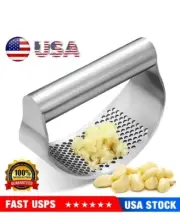 Manual Potato Garlic Press Crusher Squeezer Tool Steel Masher Kitchen NEW Sealed