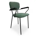Kelby Arm Chair - Padded comfort, Durable frame, Polyester Fabric - Jade