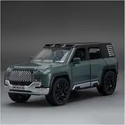 Die-cast Alloy 1:32 for BYD U8 New Energy SUV Car Model Pull Back Sound Light Simulation Off-Road Vehicle Models Presents Miniature Vehicle(Green)