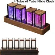 Pseudo Glow Tube Clock RGB Nixie DIY Table Clock Electronic Desktop Decoration