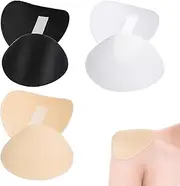 [yanzisura] 3 Pairs Shoulder Pads, Anti-Slip Self Adhesive Invisible Shoulder Push-up Pads, Bra Strap Cushions Bra Strap Pads, Shoulder Protectors Pads For Bra Straps For Women Men