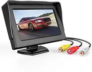 LEDON 4.3" HD Monitor Reverse Camera Rear View Backup Parking Cam Kit Night Vision