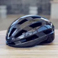 在飛比找蝦皮購物優惠-免運碳纖維紋山地公路自行車騎行頭盔美利達輪滑氣動安全帽超輕透