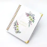 Wedding Planner,Bridal Wedding Coil Diary,Planning Book Organizer with Sticker (