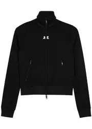 Courrèges Logo Jersey Track Jacket - Black - XL XL