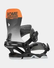 Rome Vice Snowboard Bindings L/XL (Men's US 10.5-13) Black Orange New 2025