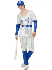 Elton John Deluxe Sequin Baseball Mens Costume