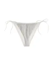 Mc2 Saint Barth Embellished Bikini Bottoms XS White