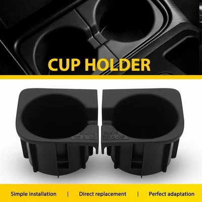 Pair Center Console Cup Holder Insert Right & Left For Toyota Tacoma 2005-2017 S