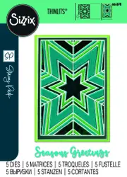 Sizzix Thinlits Die Set 5PK - Cosmopolitan Christmas, Star Bright by Stacey Park