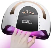 Yakiter UV Nail Lamp, 268W LED Nail Dryer, 57-Bead, Infrared Sensor, 4 Timer Settings, for Nail Salons and Homes