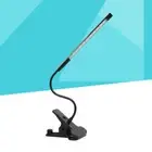 LED Clip Desk Lamp USB Eye Table Bedside Lamp Mini Touch Adjustable