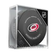 2020 Stanley Cup Playoffs Carolina Hurricanes Official Game Hockey Puck w/Cube