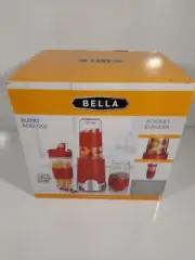 Bella Rocket Blender Red Blend and Go Item 13709 NEW