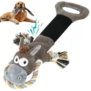 Dog Squeaky Toy for Large Dog, Interactive Tug of War Plush Toys with Cotton ...