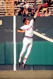 Bobby Grich Baltimore Orioles leaps for the ball at an Major Leag- 1974 Photo