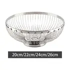Stainless Steel Fruit Basket Fruit Bread Counter Storage Bread Bowl Modern Snack