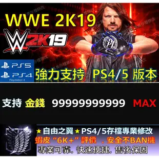 【PS4】【PS5】WWE 2K19 -專業存檔修改 替換 Cyber Save Wizard WWE 2K19 修改