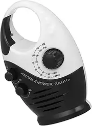 KICHOUSE Rapid Battery Life Radio Mini Radio Shower Room Speakers for Bathroom Outdoor Emergency Use