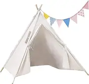 Kids Tent Graffiti Play Tents for Girls Princess Tent with Storage Bag and Flag Banner Washable Play House with Breathable Window for Kids Gift Play Tents for Girls Tent for Kids Kids Play Tent Play