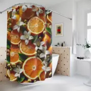 Juicy Orange Blossom Shower Curtain – Refreshing Citrus Décor Citrus & Fruit