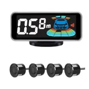 4 Parking Sensors LCD Display Car Backup Reverse Rear Radar System Alarm Kit (for: Renault)