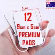 CAREMAX TENS EMS compatible ELECTRODE PADS - 9cm x 5cm x 12 PREMIUM PADS ⭐⭐⭐⭐⭐