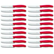 Victorinox Steak and Tomato Knife 11cm Wavy Edge | Set of 20 Red 6.7831