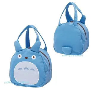 asdfkitty*TOTORO龍貓造型藍色棉布手提袋/手提包-小巧可愛-大人小孩都好用-日本正版商品