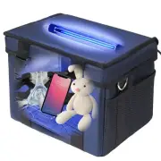 UV Sanitizer Box, 12L Portable Sanitizing and Cleaning Machine with 3-Level T...