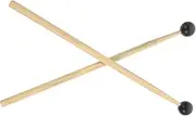 SECFOU 2pcs Drumstick Sticks Finger Drumsticks Black Soft Felt Stick Musical Percussion Instrument Small Percussion Beaters Steel Beater Grip Tongue Instruments Drum Drum Supply