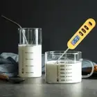 Digital Food Thermometer with Celsius and Fahrenheit Display for Cooking