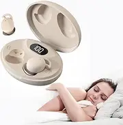 Yuanj Sleep Earbuds Wireless Bluetooth 5.4 Sleep Headphone, Passive Noise Cancelling Earbuds,Lossless Sound Quality in Ear Sleep Buds,40H Charging Case Life with Digital Display of Battery Level