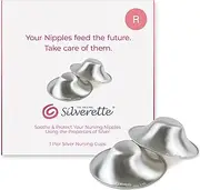 Silverette The Original Silver Nursing Cups - Soothing Sore Or Cracked Nipples with Silver