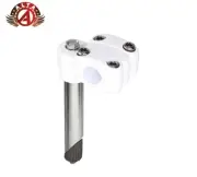 NEW! Alloy White 21.1mm 4 Bolt Old School Bicycle Stem BMX MTB Cruiser Bike Stem