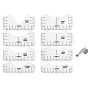 2X(9 PCS T-Shirt Alignment Tool, T-Shirt Guide Ruler for Designing Clothing4259