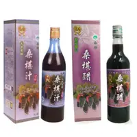 在飛比找PChome24h購物優惠-【花蓮桑椹】桑椹無糖汁+桑椹醋(共6瓶)