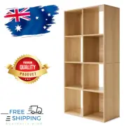 8 Cube Storage Oak Shelf Cabinet Cupboard Bookshelf Unit Toy Book Organizer*