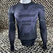 NEW HK Army CTX Armored Compression Shirt - Black/Grey - (X-Small/Small)