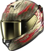 Shark Skwal i3 Venum Helmet, black-red-gold, Size M for Men Black Red Gold